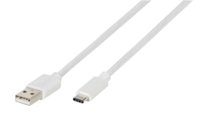 Vivanco USB-C to USB-A 2.0 cable 0.5m Hvid   