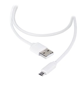 Vivanco Micro-USB-kabel för laddning/synkronisering 1,2 m Vit