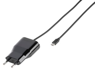 Vivanco Micro USB-laddare för hemmet/resan 1A 1m svart