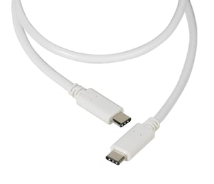 Vivanco USB-C/USB-C 2.0-kabel 1,2 m vit