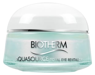 Biotherm Aquasource Total Eye Revitalizer 15ml For Sensitive Skin - Cooling Effect Eye Care - Bags - Dark Circles - Dehydration Lines