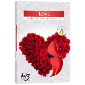 Tealight scent 6er love in color. folding box