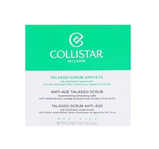 Collistar Anti-Age Talasso Scrub 700gr With Essential Oils, Orange Blossom And Siciliam Citrus Fruits