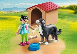 Playmobil Hund med hundkoja 70136