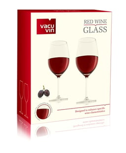 Glass Wine Red Set Of 2