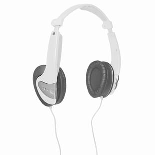 Audiosonic Hp-1632 Høretelefon Circumaural Headset Hvid