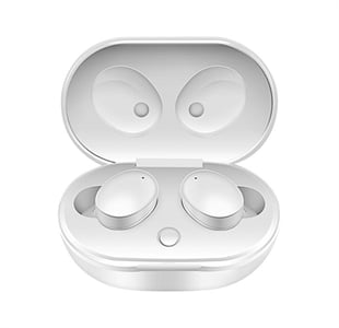 Kabellose Kopfhörer (Weiß) - Wasserdichte Bluetooth-Kopfhörer mit Powerbank