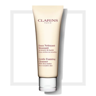 Clarins Gentle Foaming Cleanser With Shea Butter 125ml Dry Or Sensitive Skin