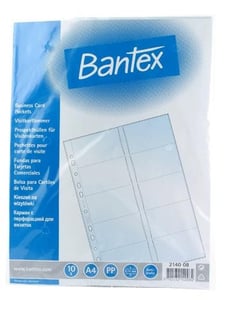 Bantex 100080937 Visitenkarten-Aufsteller 1 Taschen
