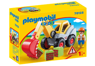 Playmobil 1.2.3 Shovel Excavator 70125