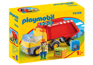 Playmobil 1.2.3 Lastbil Med Vippelad 70126