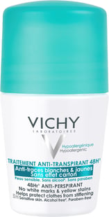 Vichy 48Hr Anti-Perspirant Roll-On 50ml Sensitive Skin - Alcohol-Free