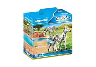 Playmobil 2 Zebras Mit Baby 70356