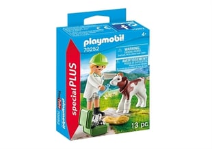 Playmobil Dyrlæge Med Lille Kalv 70252