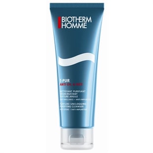 Biotherm Homme T-Pur Anti Oil & Shine Cleanser 125ml Clay-Like Unclogging Purifying - Anti Impurities