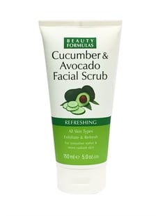 Beauty Formulas Face Scrub Cucumber & Avocado 150ml