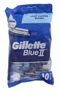 Gillette Ii Blue Razors 10'S Disposable