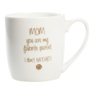 Mug. Mom, H 9cm, Dia 8,5cm, White