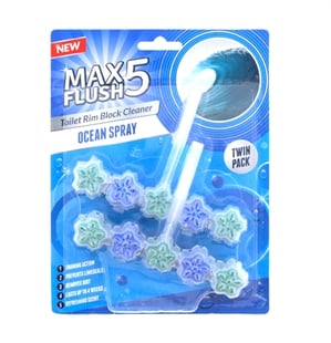 Max Flush 5 Toalettblock Ocean 2x45g