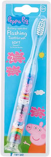 Peppa Pig (Curli Gris) tandbørste med lys til børn 3+   