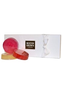 Molton Brown Precious Gem Soap Collection- Gingerlily Orange & Bergamot, Pink Pepperpod