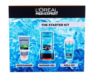 L'Oreal Men Expert By L^Oreal The Starter Kit - Moisturising Gel  50ml Shower Gel 300ml, Roll On Deo 50ml