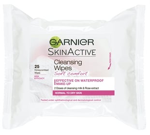Garnier Skinactive Soft Comfort Cleansing Wipes 25 pcs