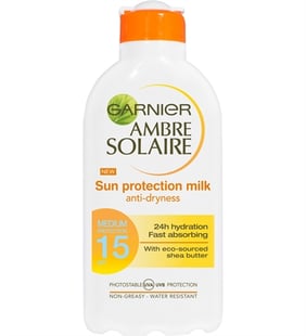 Garnier Ambre Solaire Sun Protection Milk SPF 15 200 ml