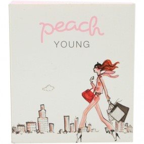 Damenbinde 2er Peach Young Normal mit Flügeln