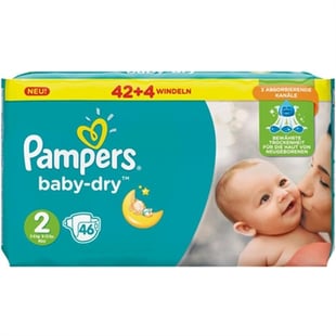 Pampers Baby Dry Size 2 Mini 3-6kg 37'
