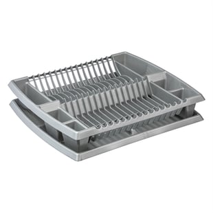 Dish drainer w/tray Silber