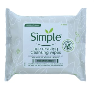 Simple Facial Wipes Age Resisting 25's