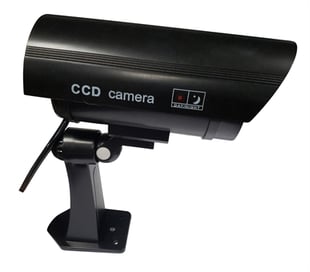 Overvågningskamera - Dummy kamera i sort 