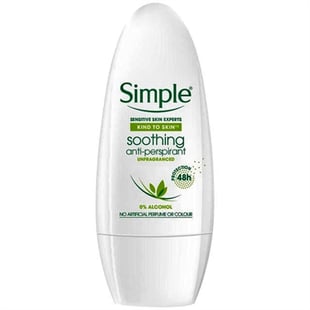 Simple Kind To Skin Soothing Anti-Perspirant Roll-On 50ml