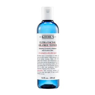 Kiehls Ultra Facial Oil Free Toner 250ml For Normal To Oily Skin Types