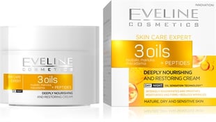 Eveline 3 Oils + Peptides Deeply Nourishing Day/Night Cream 50ml