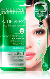 Eveline Aloe Vera Calming And Refreshing Face Sheet Mask