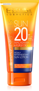 Eveline Amazing Oils Highly Water-Resist. Sun Lotion Spf20 200ml