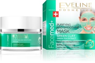 Eveline Facemed Purifying And Smoothing Mask Green Clay 50ml