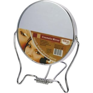 Spiegel 2-seitig zum Stellen 9,5cm aus Metall