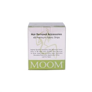 MOOM, Hair Removal Accessories, 48 Premium Fabric Strips