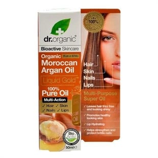Dr. Organic, Moroccan Argan Oil 100% Pure Oil, 50 Ml.