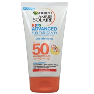 Garnier Ambre Solaire Kids Advanced Sensitive Sun Cream SPF 50 150 ml