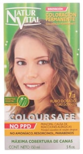 Natur Vital Coloursafe Permanent Dye 7.3 Golden Blonde 150 ml