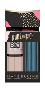 Maybelline Kiss And Tell Nude But Nice Duo Set Lipstick Smoky Rose, Nail Love Sweater