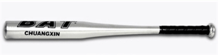 Baseball bat aluminium (sølvfarvet)