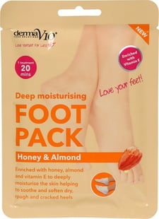 Derma V10 Deep Moisturising Foot Pack Honey & Almond 