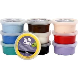 Silke Clay - Grunnleggende farger (10 x 40 g)