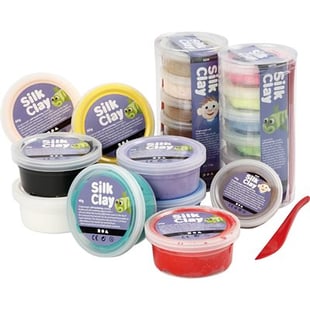 Silk Clay - Sortierte Farben - 22 Dosen