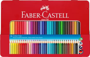 Faber-Castell - Colour GRIP farveblyant, tinæske med 36 stk (112435)